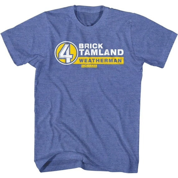 Anchorman B. Tamkand Name Tag Royal Heather Adult T-Shirt