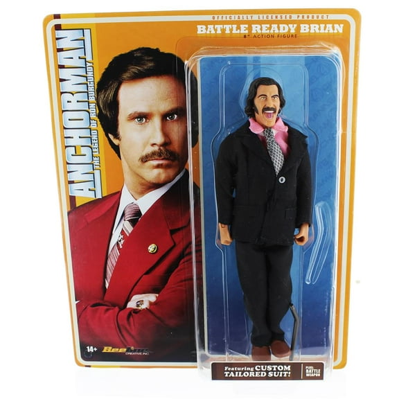 Anchorman 8-Inch Action Figure: Battle Ready Brian