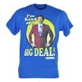 thumbnail image 1 of Anchorman Im Kind of A Big Deal Will Ferrel Ron Burgundy Tshirt Blue Tee Small, 1 of 1