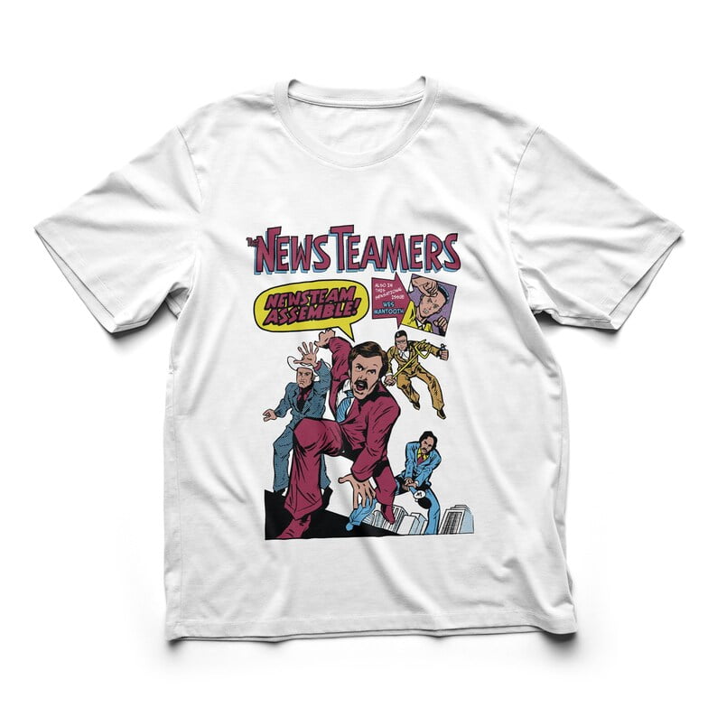 Anchorman Men's T Shirt I'm Kind of a Big Deal Circle Graphic Tee Legend of Ron Burgundy Official American Comedy Movie Series Shirt
