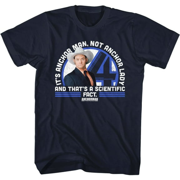 Anchorman Not Anchor Lady Navy Adult T-Shirt