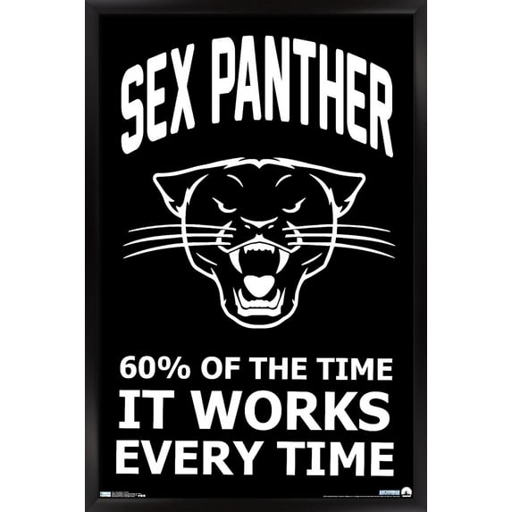 Anchorman - Panther Wall Poster, 22.375" x 34", Framed