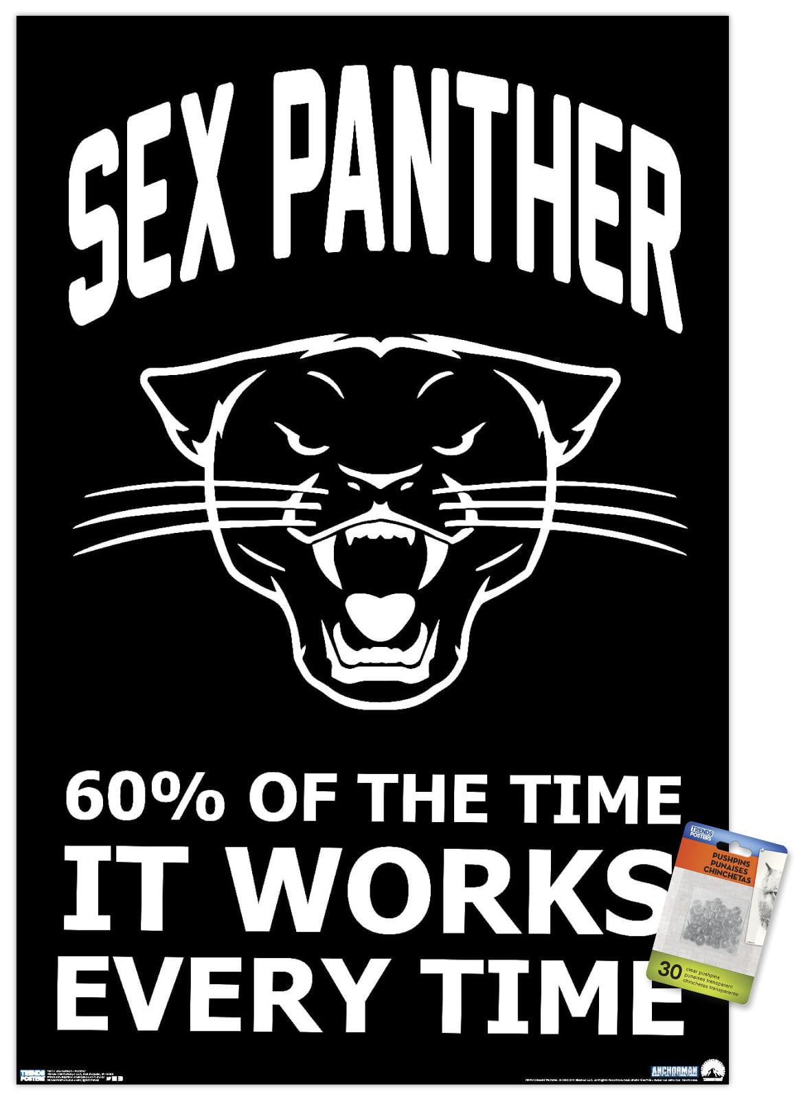 Anchorman - Panther Wall Poster with Pushpins, 22.375" x 34"