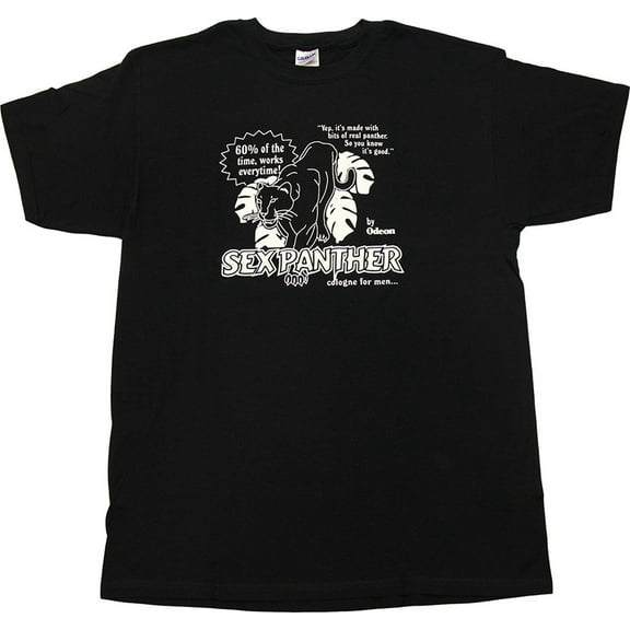 Anchorman Sex Panther Adult Black T-Shirt