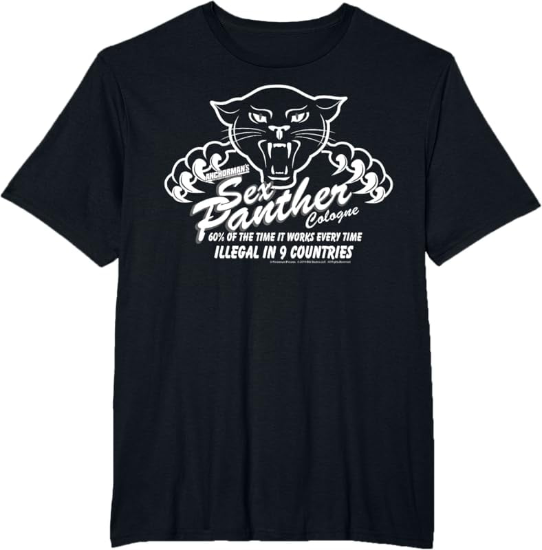 Anchorman Sex Panther Cologne Illegal In 9 Countries T-Shirt - Walmart