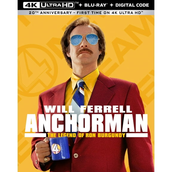 Anchorman: The Legend of Ron Burgundy (4K Ultra HD + Blu-ray + Digital)