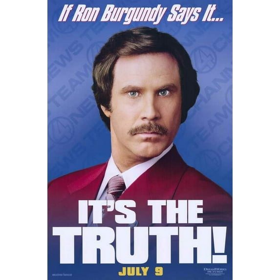 Anchorman: The Legend of Ron Burgundy POSTER (11x17) (2004) (Style C)