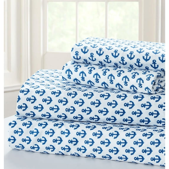 Anchors Away 4-piece Sheet Set Queen