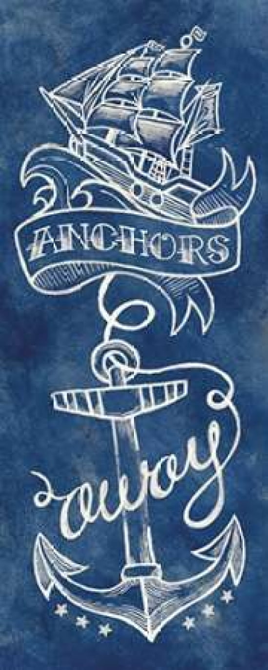 Anchors Away Canvas Art - Mary Urban (10 x 20)