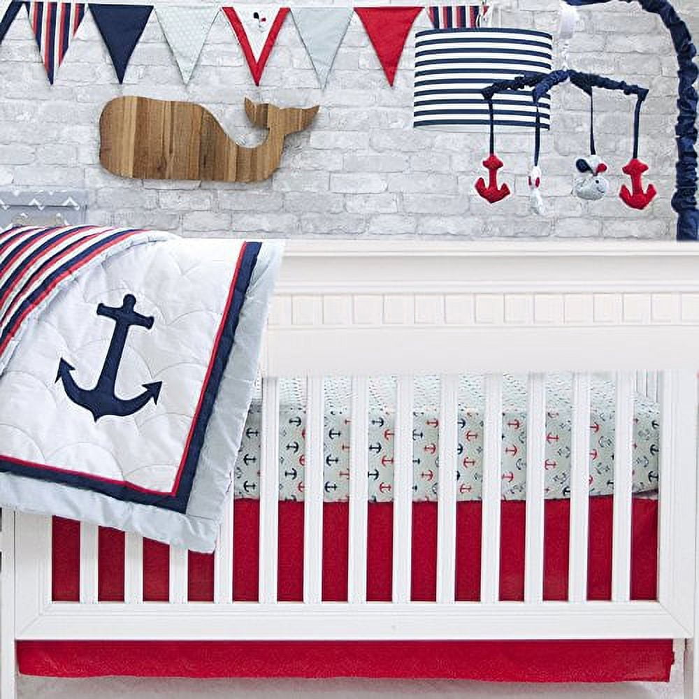 Nautical cot cheap bedding