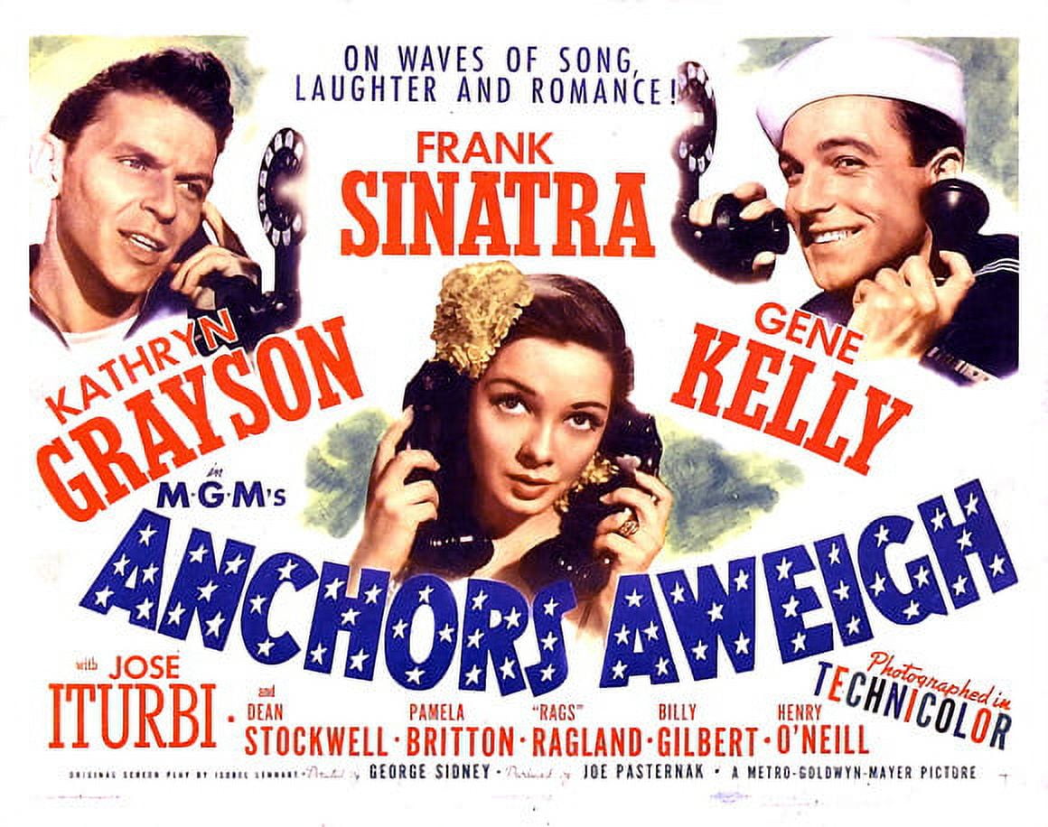 Anchors Aweigh movie POSTER (Style B) (11" x 14") (1945)