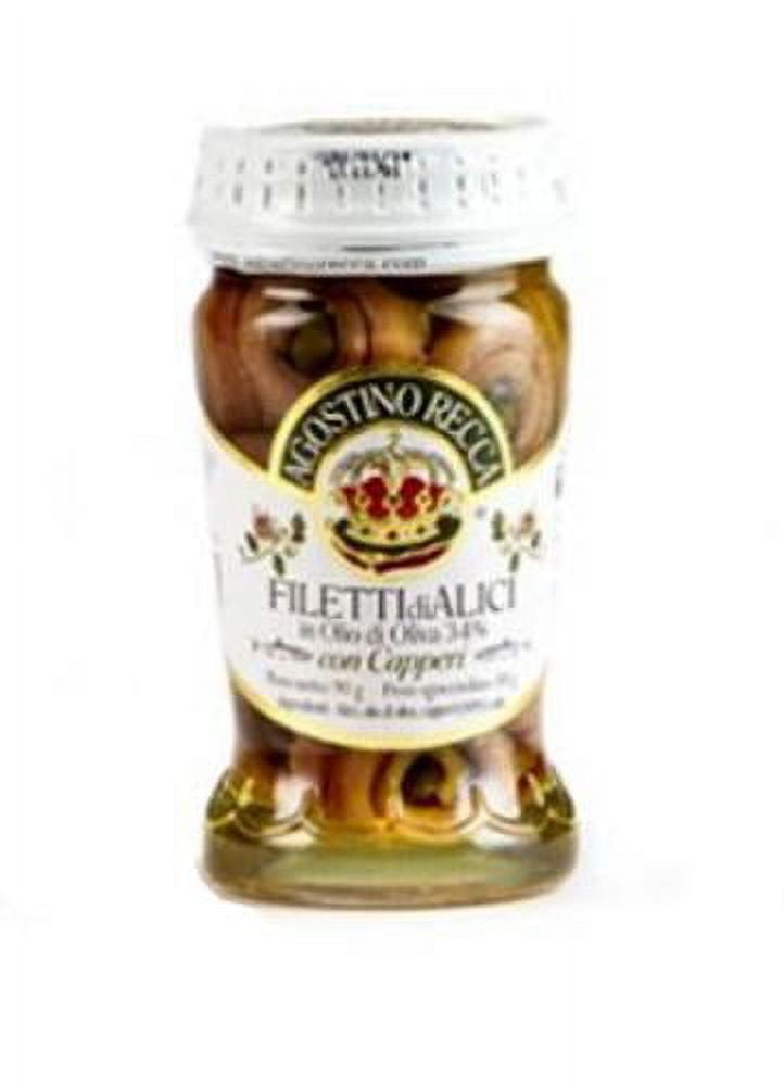 Anchovy Fillets in Olive Oil Rolled with Capers 95g