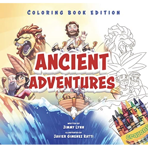 Pre-Owned Ancient Adventures: 20 Epic Stories from the Bible, Coloring Book Edition (Paperback) 1949474232 9781949474237