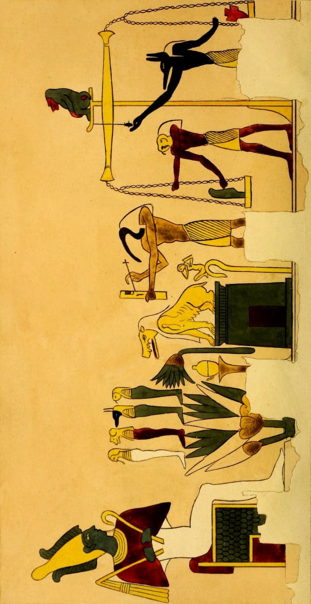Ancient An analysis of the Egyptian mythology 1919 Canvas Art - (18 x 24)