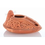 Ancient Antique Biblical Replica Ancient OIL LAMP Israel Judaica Hanukkah Gift