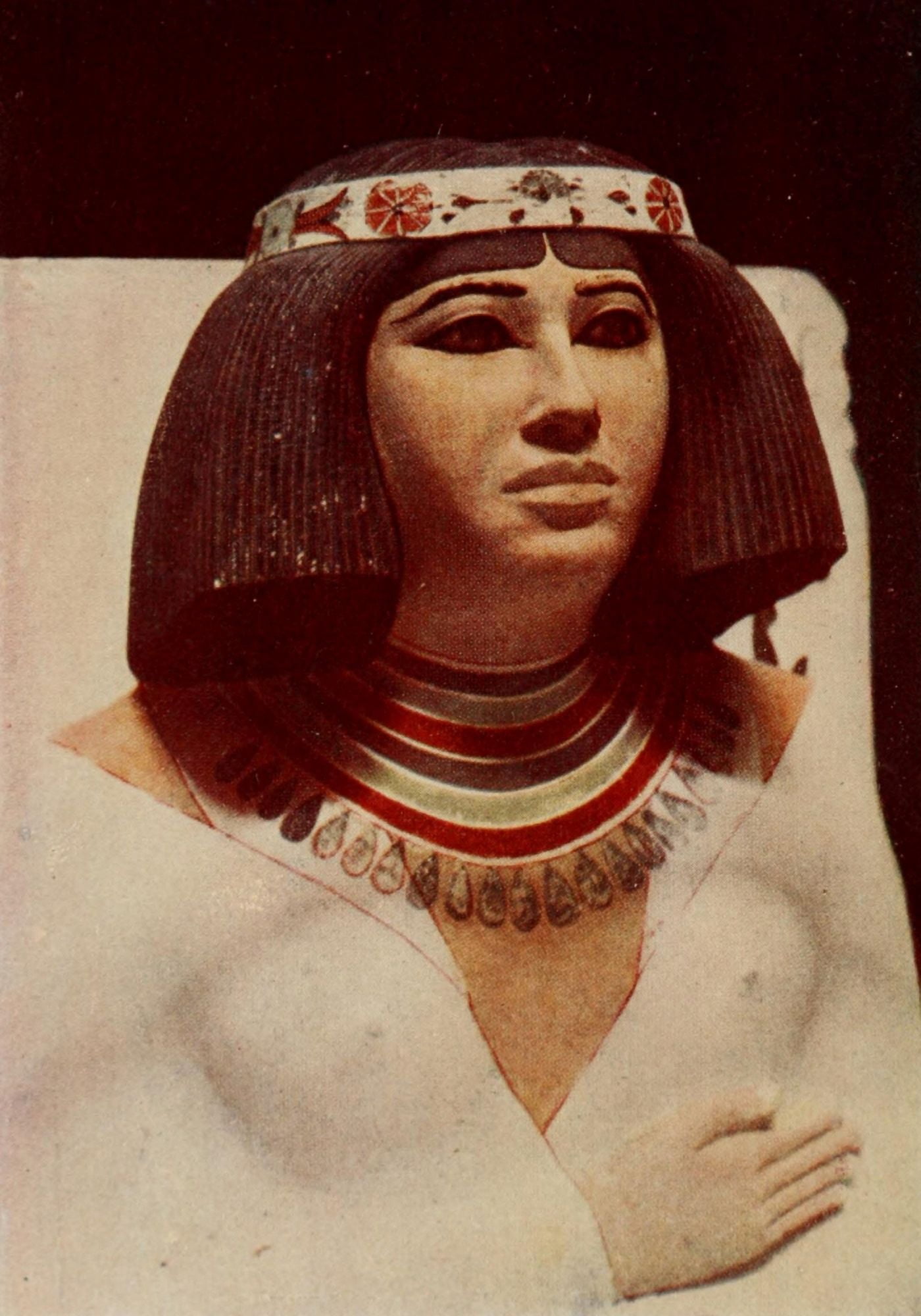 Ancient Art in Egypt 1912 Bust of the Princess Neferet Canvas Art - (18 x 24)