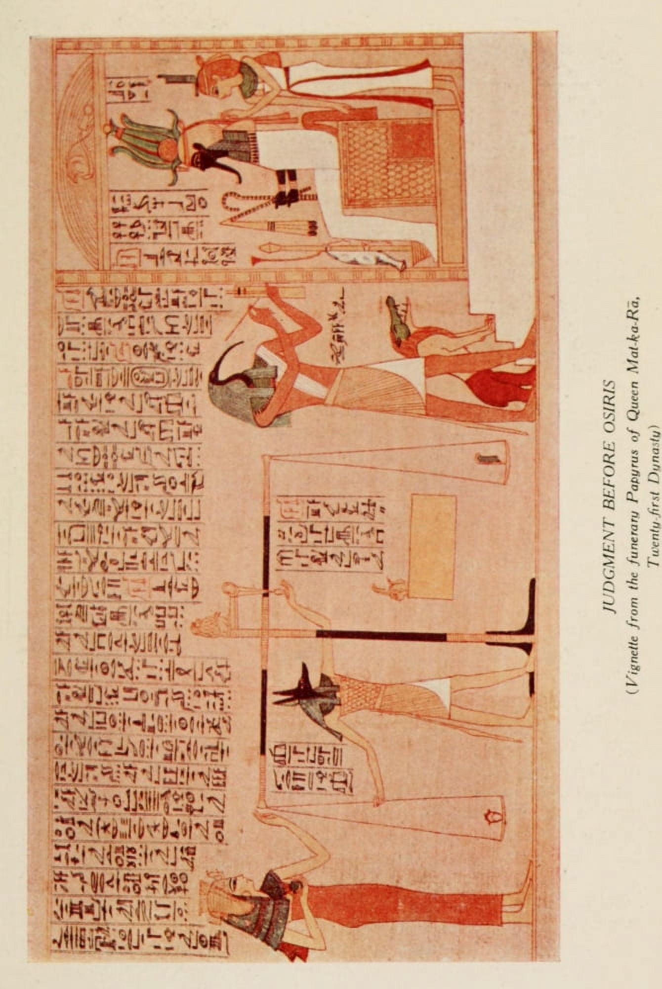 Ancient Art in Egypt 1912 Judgement before Osiris Canvas Art - (24 x 36)