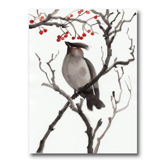 Ancient Australian Bird Illustrations III 16 in x 32 in Painting Canvas Art Print, by Designart