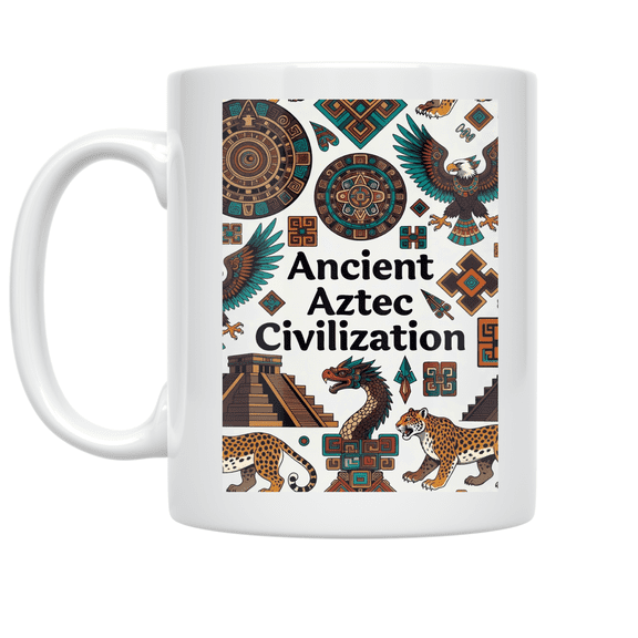 Ancient Aztec Civilization Art - History Enthusiast - 11 oz Ceramic Coffee Mug