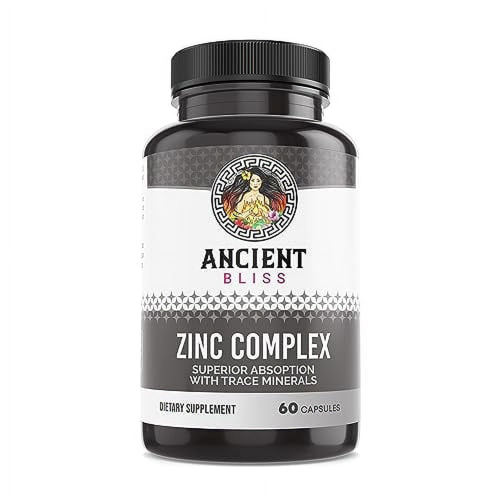 Ancient Bliss Zinc Complex Capsules with Enhanced Absorption