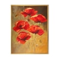 thumbnail image 1 of Ancient Blooming Poppies II 12" x 20" Framed Painting Canvas Art Print, by Designart, 1 of 2