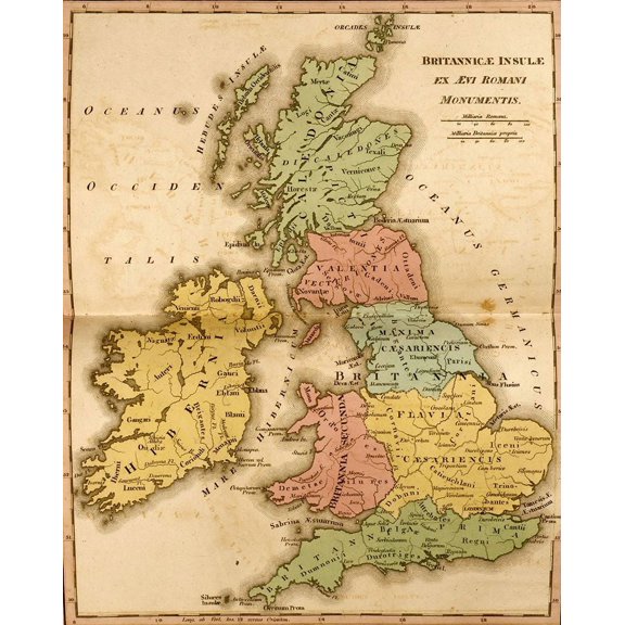 Ancient Britain by Vintage Maps (18 x 24)