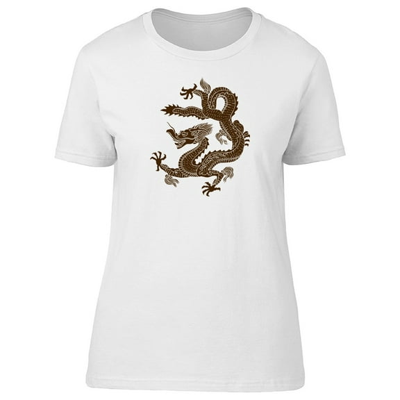 Ancient Brown Chinese Dragon T-Shirt Men -Image by Shutterstock, Male 4X-Large