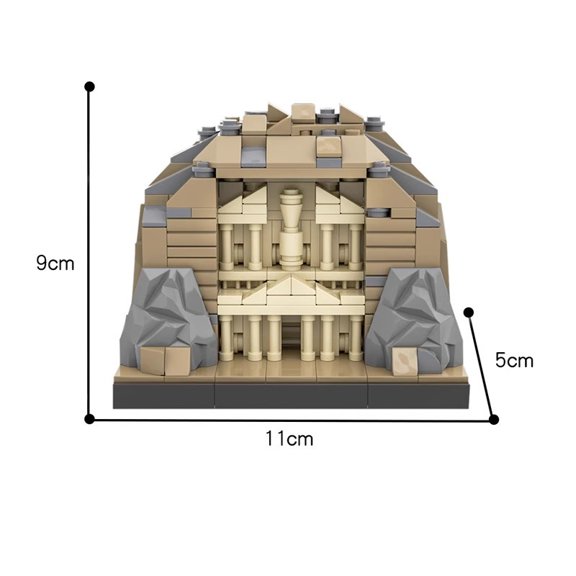 Ancient Cave Temple MOC Building Blocks Architecture Display Model