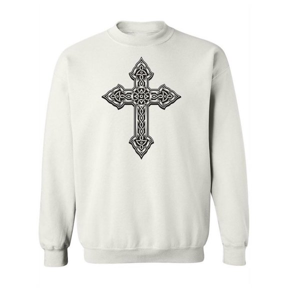 Ancient Cross Design Sweatshirt Women -Image by Shutterstock, Female Small