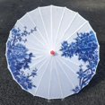 thumbnail image 1 of Ancient Dance Umbrella 32 inch Windproof Oil Paper Parasol Chinese Style Oiled Paper Umbrella for Dance Recitals Film Style B, 1 of 10
