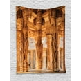 thumbnail image 1 of Ancient Decor Tapestry, Historical Columns Architecture Ruins Famous Indian Monument Culture Picture, Wall Hanging for Bedroom Living Room Dorm Decor, 60W X 80L Inches, Sand Brown, by Ambesonne, 1 of 1