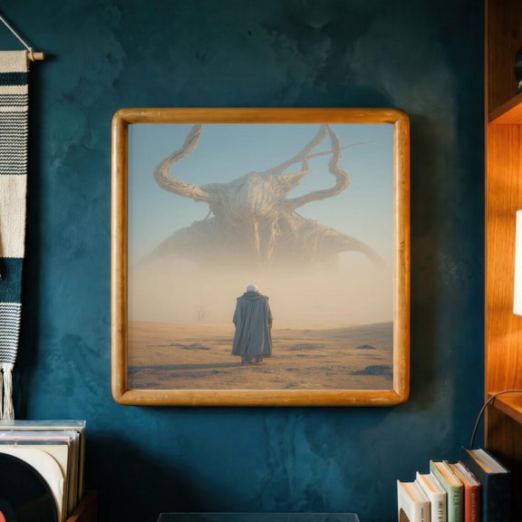 Ancient Desert Giant Wall Art Dark Fantasy Print, Unframed Paper Print