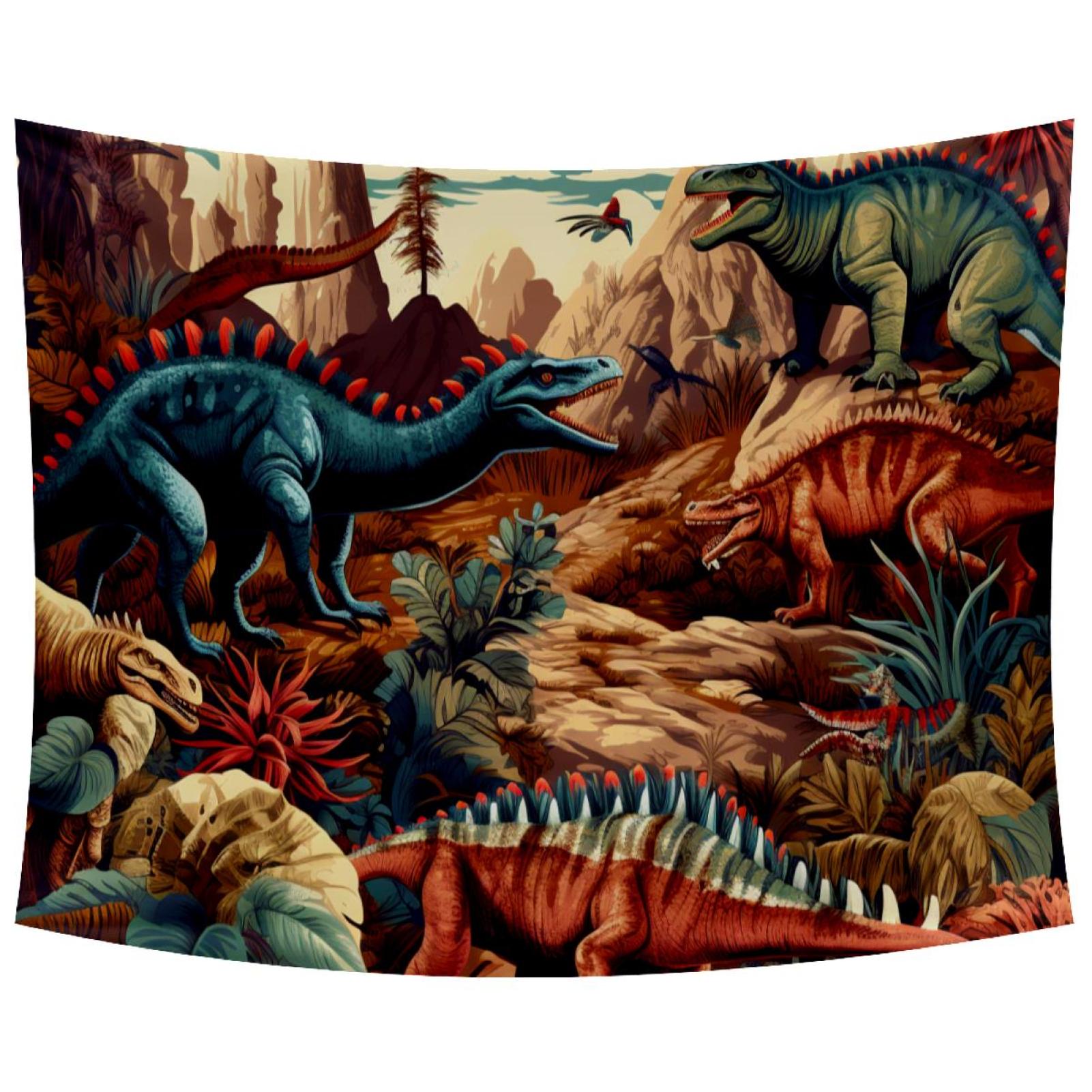 Ancient Dinosaurs H Tapestry Wall Hanging for Bedroom Home Decor Living
