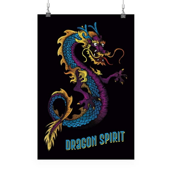 Ancient Dragon Spirit Poster - Smartprints Designs,