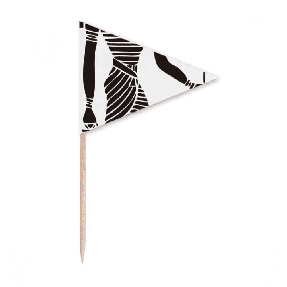 Ancient Egypt Anubis Totem Fresco Toothpick Triangle Cupcake Toppers ...