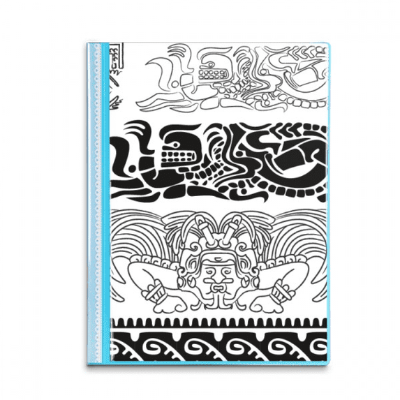 Ancient Egypt Art Decorative Pattern Book Sheet Protectors Portfolio Binder Folder