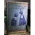 thumbnail image 1 of Ancient Egypt Bastet And Anubis Hieroglyphic Embossed Blank Page Journal Book, 1 of 8