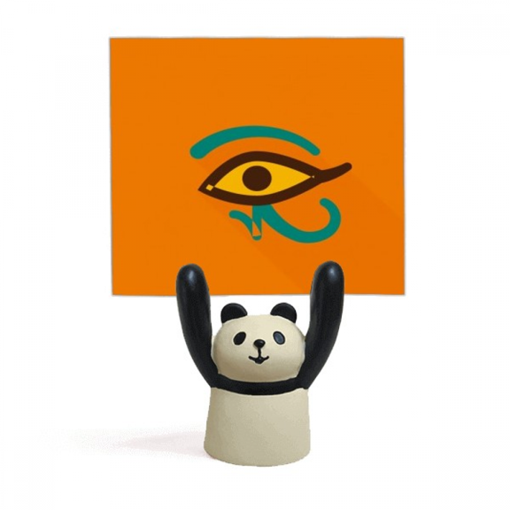 Ancient Egypt Eye Pattern Memo Holder Cartoon Animal Panda Stand Decoration