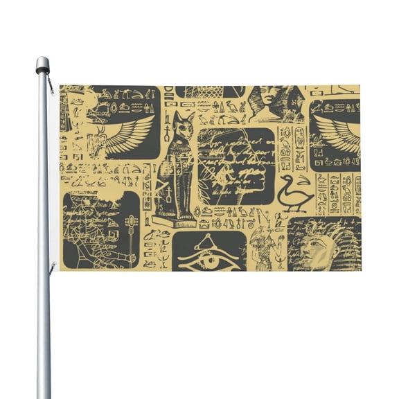 Ancient Egypt Flag 3X5 Ft Garden Yard House Flags Banner Sign Outdoor Indoor Party Home Garden Decoration