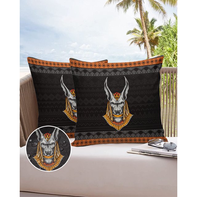 Ancient Egypt Hieroglyphs Retro Style Waterproof Pillowcase Home r Sofa