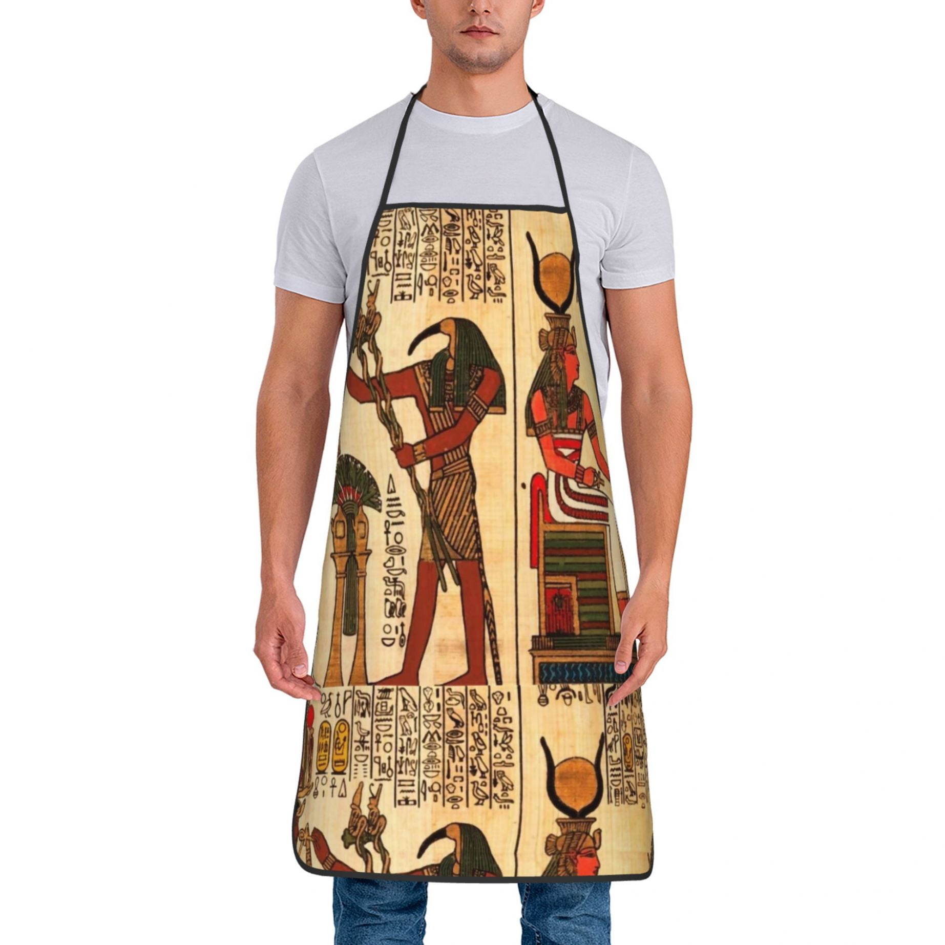 Ancient Egypt Mythology Egyptian Aprons for Women Men Waterproof Apron