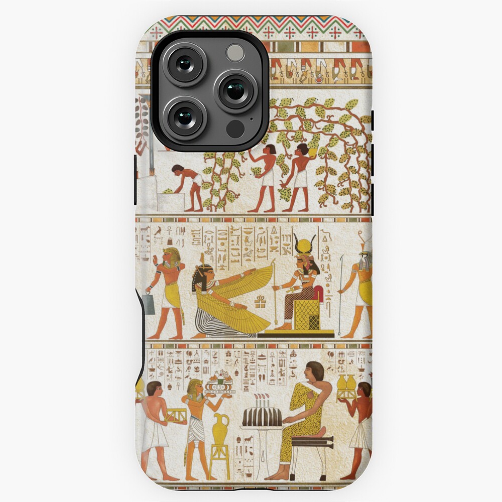 Ancient Egypt Party Decorative Art iPhone Case 17 16 15 14 13 12 11 Pro ...