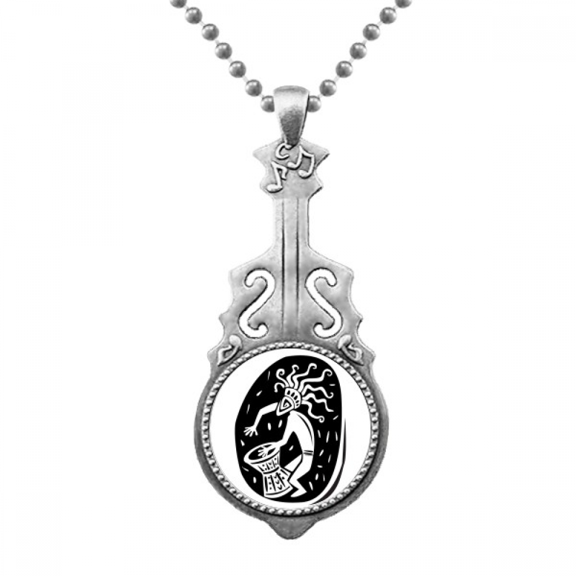 Ancient Egypt Pharaoh Outline Pendant Jewelry Music Guitar Torque Hangtag