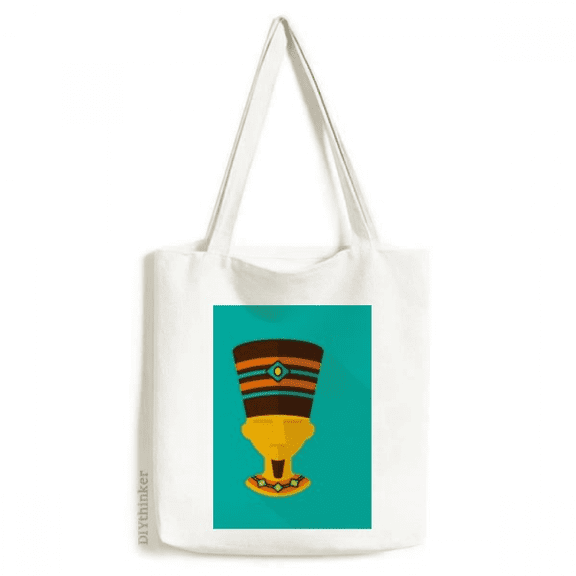 Ancient Egypt Pharaoh Pattern Tote Canvas Bag Shopping Satchel Casual Handbag