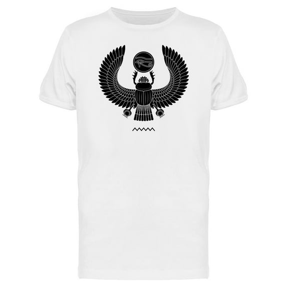Ancient Egypt Scarab Pattern T-Shirt Men -Image by Shutterstock, Male 4X-Large