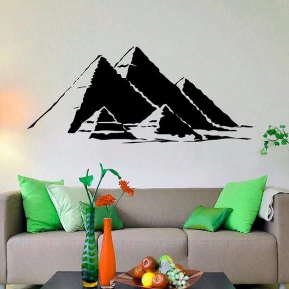 Ancient Egypt Symbol Wall Sticker Egyptian Pyramids Wall Decal Pyramids Decals for Home Living Room Decor Removable Mural 57x25cm