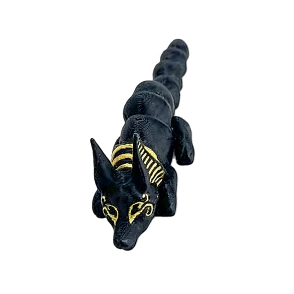 Ancient Egyptian Anubis Articulated Model Statue Handcrafted Home Decors with Movable Joints for Collectors and Mythological Enthusiasts