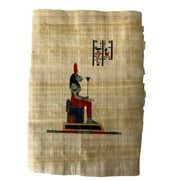 Ancient Egyptian Art Printing Sekmet Illustration Pantheon Egyptian Printing on Papyrus, Sekhmet sitting, Hieroglyphs Symbols 13x9 inches