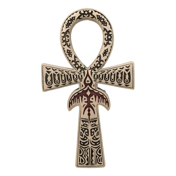 Ancient Egyptian Crux Ansata Ankh Key Horus Hieroglyphs Wall Decor Sculpture
