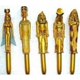 thumbnail image 1 of Ancient Egyptian Golden Nefertiti with Crown Design Pen Set of 6 Pcs Collectible, 1 of 2